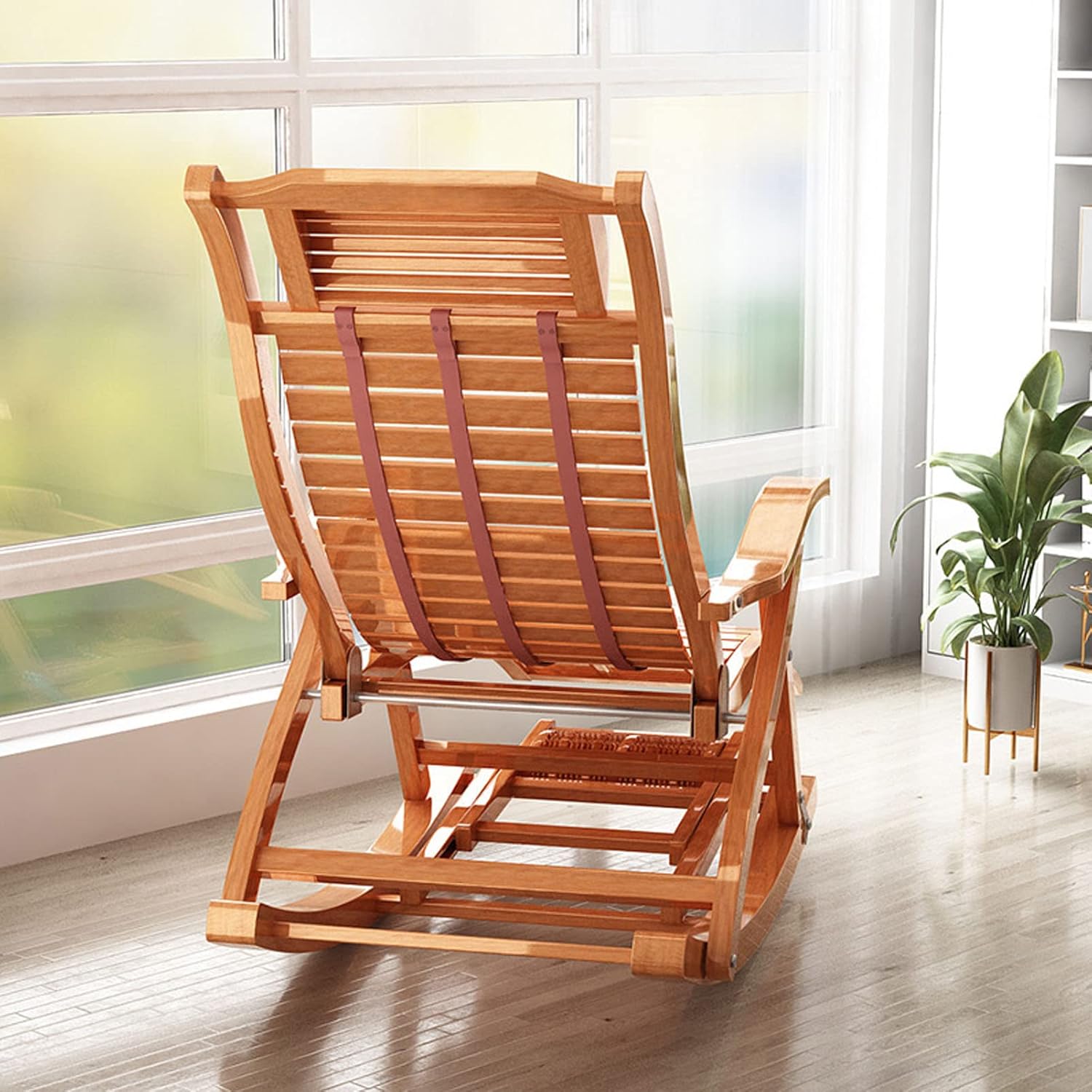 大人用ロッキングチェア 木製 特大 安定 人間工学 ガーデンデッキ